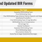 AskTheTaxWhiz New Updated BIR Forms Under TRAIN Law