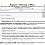 Federal W4 2021 W4 Form 2021 Printable