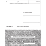 Form Ssa 1099 Social Security Benefit Statement Social Security