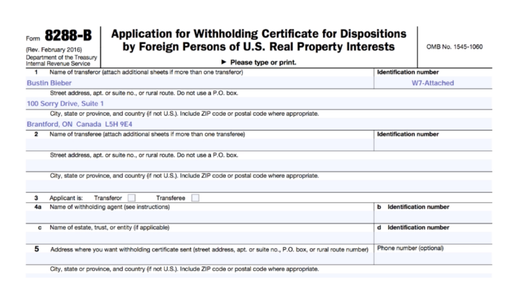 How To Reduce Withholding Taxes On The Sale Of U S Property Madan CA