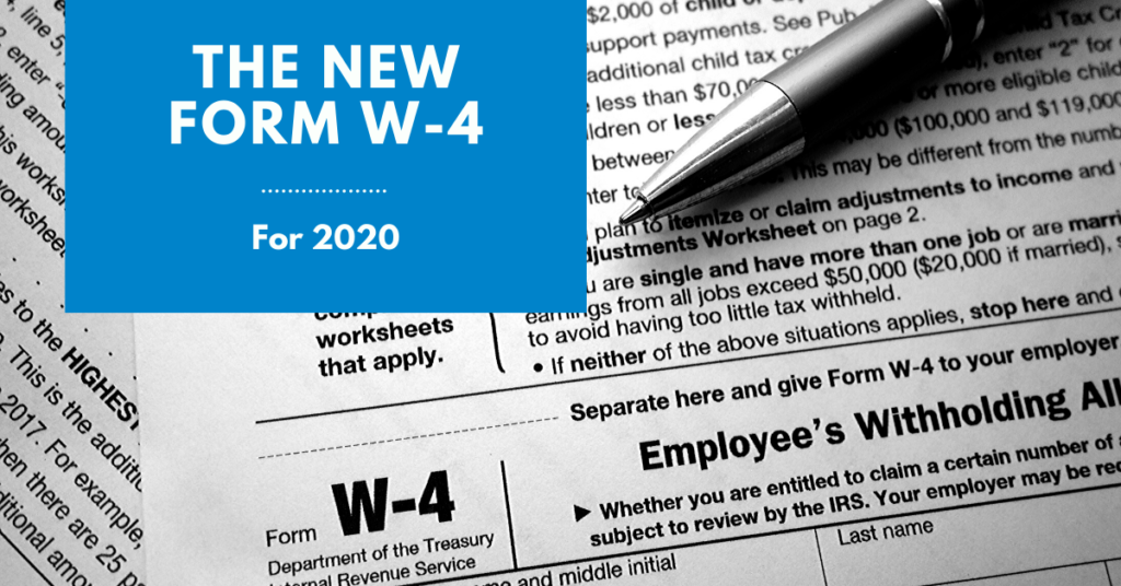 IRS Releases New Design For Form W 4 For 2020 Flyte Human Capital 