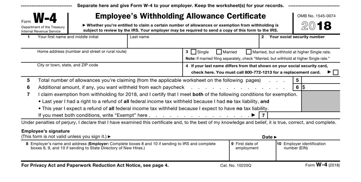 Pa Tax Withholding Form