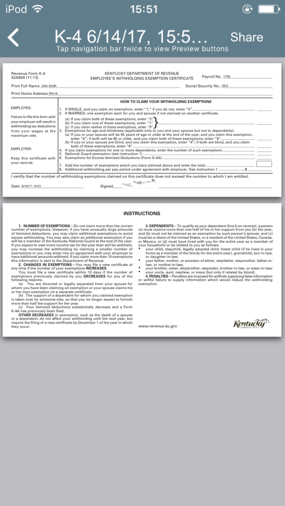 Kentucky K 4 App