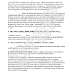 Living Will NJ New Jersey Living Will Form Template with Sample
