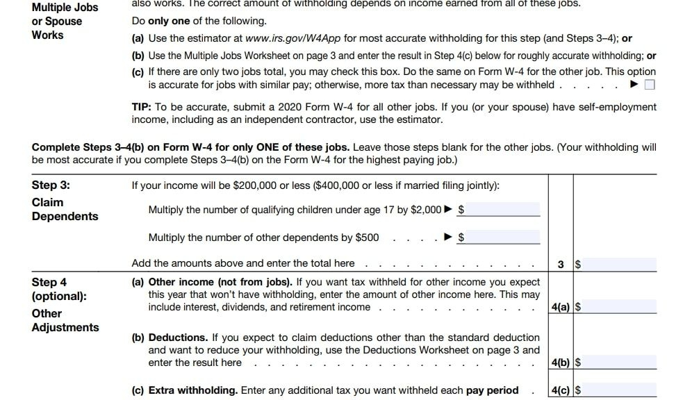 Oregon W4 2021 With Instructions W4 Form 2021