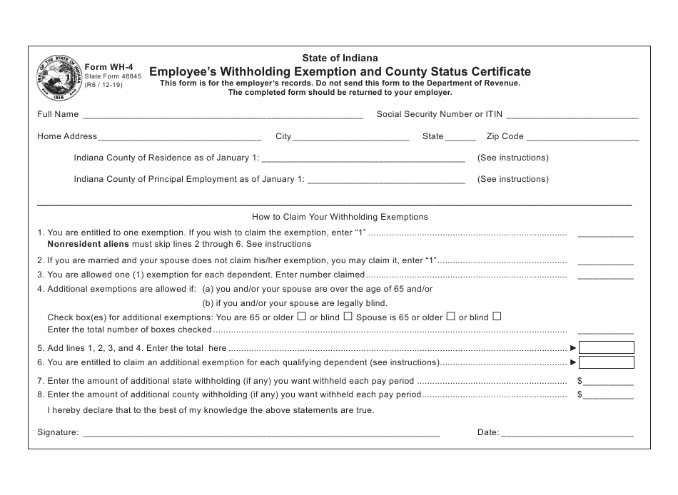 State Of Ohio Employee Withholding Form