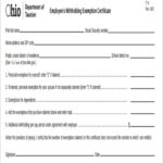 Tax Withholding Variation Application Form