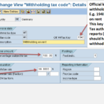 Withholding Tax Configuration In Sap TECH CONCEPT HUB